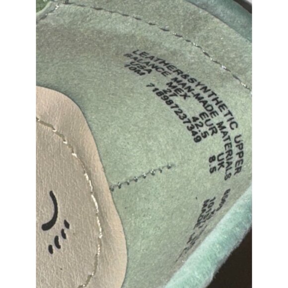 Wear Ever Womens Mint Green Leather & Synthetic Slip-On Loafers Size 8.5 - Picture 5 of 9
